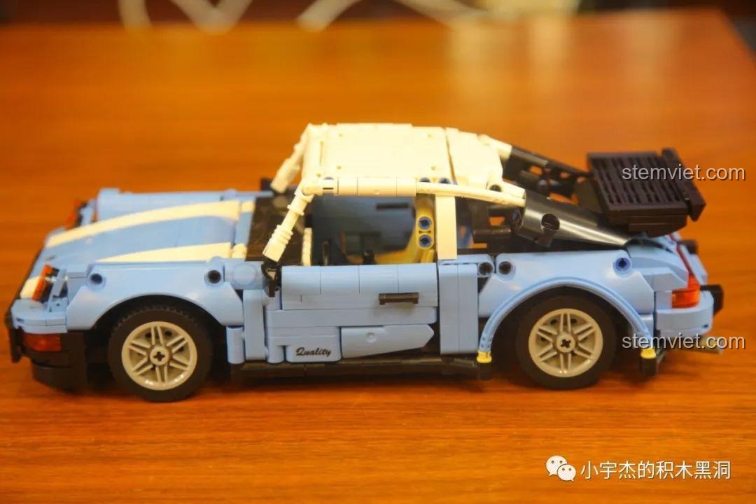 Bộ xếp hình 8505 Porsche 911, đồ chơi xây dựng SY8505 với cửa xe mở ra, lộ nội thất chi tiết