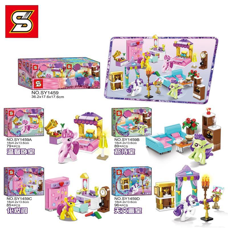 Bộ lắp ráp SY SY1459D My Little Pony Phòng Vẽ Thiên Văn của ngựa Rarity cho bé gái 6 tuổi giá rẻ.