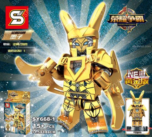 Đồ chơi mô hình Mặc Tử Bão Kim Loại SY668-1 giá rẻ, nhân vật game Vương Giả Vinh Diệu với các khớp cử động linh hoạt.