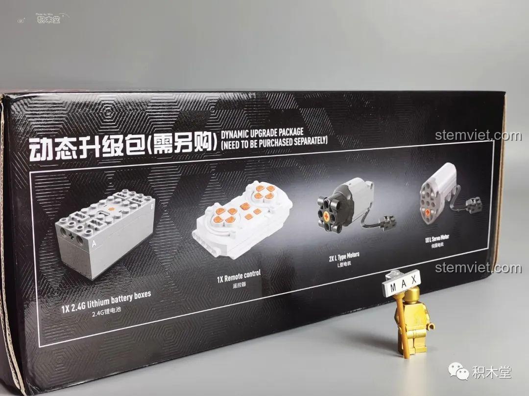 Trang hướng dẫn lắp ráp các bộ phận động cơ cho phiên bản điều khiển từ xa của Tegao T5011.