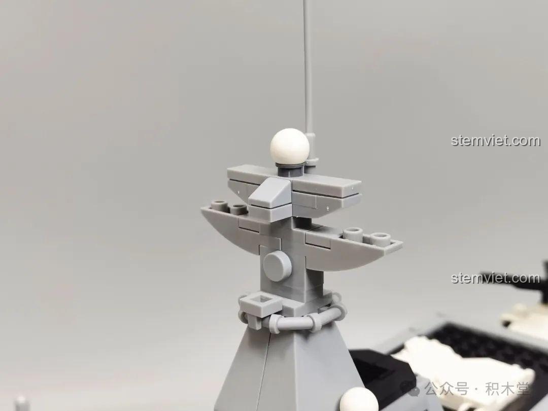 Chi tiết thiết kế cột buồm chính của bộ lắp ráp Mô hình tàu chiến 055 cho con trai 6+.