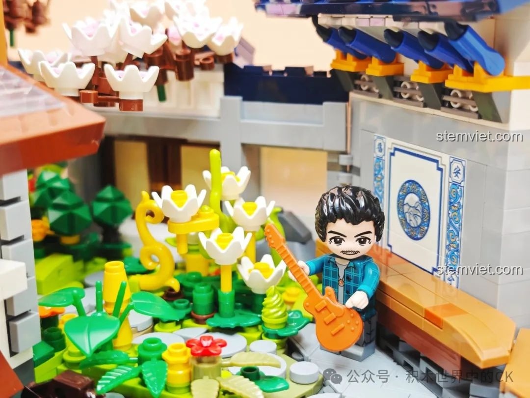 Toàn bộ sản phẩm Keeppley K18005 bao gồm mô hình chính, minifigures và tranh 3D tặng kèm.