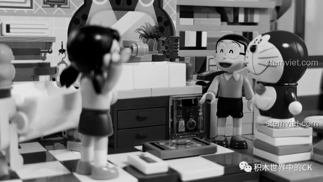 Toàn bộ 6 mô hình và nhân vật trong bộ sưu tập Keeppley 72019 Mini World Cuộc Sống Tại Gia Dễ Thương.