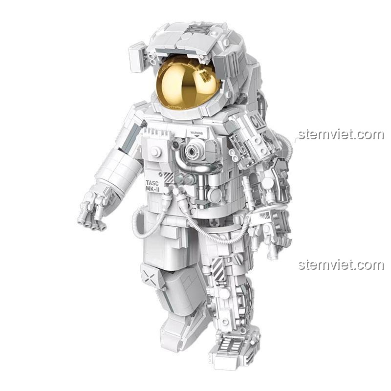 Mô hình Phi Hành Gia Bình Minh TOP TOY TC1406 sau khi lắp ráp, thiết kế bán cơ khí ấn tượng.