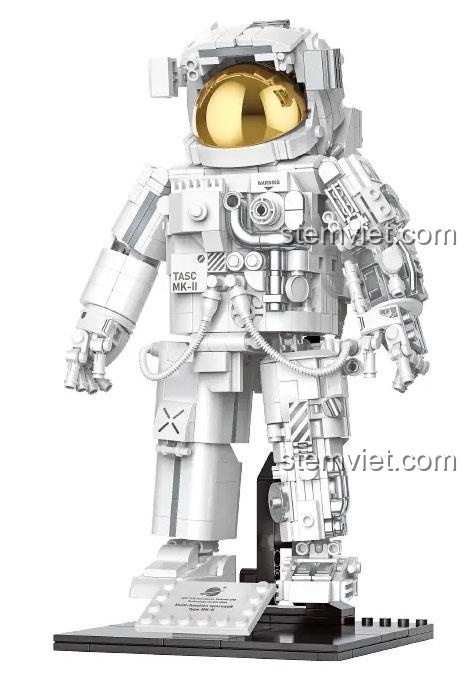 Bộ xếp hình TOP TOY 1406 Người du hành vũ trụ đứng trên đế trưng bày, giá tốt.