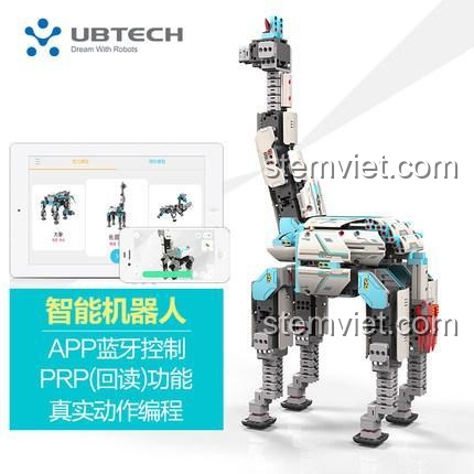 Đồ chơi lập trình Robot giáo dục UBTECH kết nối điện thoại qua app, điều khiển bằng Bluetooth, giúp bé học lập trình dễ dàng.
