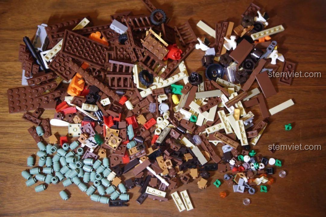 Hình ảnh review thực tế bộ lắp ghép UrGe 30101 Bến Tàu Làng Chài, cho thấy mô hình hoàn thiện.