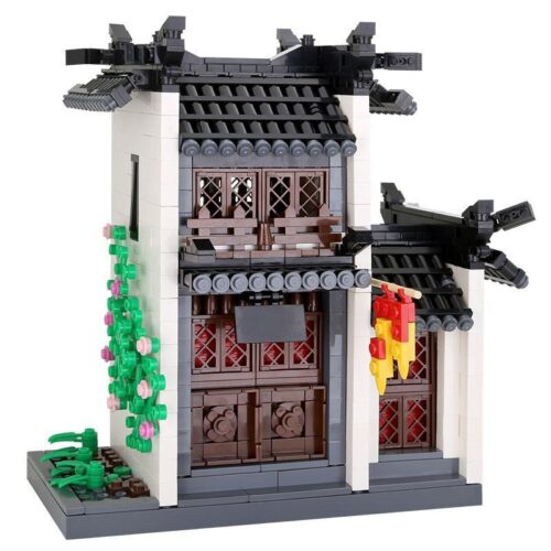 Bộ lắp ghép WANGE 4310 Gác Mái Kiến Trúc Huy Châu, mô hình nhà cổ Trung Hoa chi tiết tinh xảo, phù hợp bé trai 6 tuổi trở lên, giá tốt.