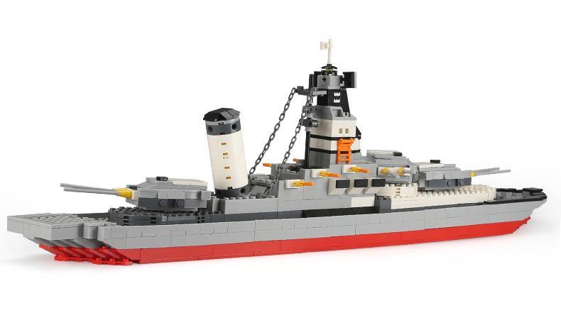 Mô hình chiến hạm quân sự WANGE 5660 màu xám đỏ, bộ lắp ghép Chiến Hạm WANGE cho bé trai 6 tuổi, đồ chơi lắp ráp Thiết Giáp Hạm LIGAO giá tốt, mô hình tàu chiến chi tiết cao.
