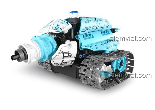 Đồ chơi lập trình Robot Bánh Xích 8028, quà tặng sáng tạo cho bé trai, mô hình xe tăng pháo thủ.