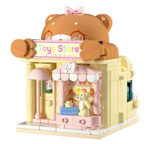 Bộ lắp ráp Cửa hàng đồ chơi gấu bông Wekki 516613, món quà tuyệt vời cho bé gái 6 tuổi, giá tốt.