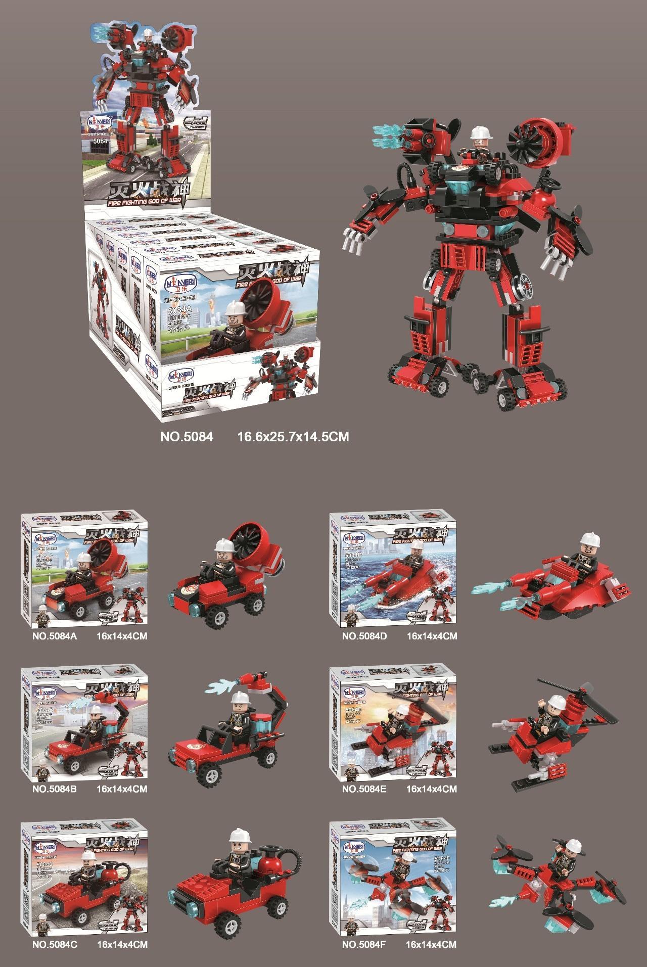 Bộ lắp ghép Winner 5084D thuyền cứu hỏa, đồ chơi xây dựng Robot Chiến Thần Diệt Lửa, đáng mua.