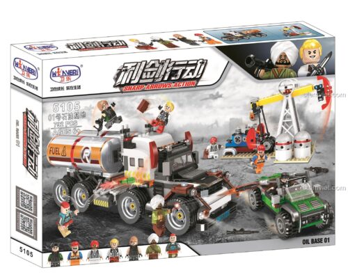Bộ lắp ghép Căn cứ dầu mỏ Winner 5105 kịch tính, đồ chơi lắp ráp Trạm khai thác dầu JEMLOU 5105 cho bé trai 6 tuổi, giá tốt.