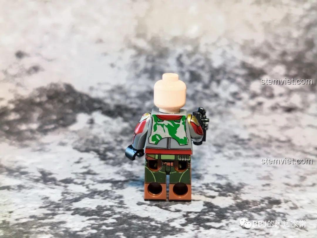Minifigure Boba Fett (có giáp) trong Nhân vật Chiến tranh giữa các vì sao WM, tái hiện chân thực