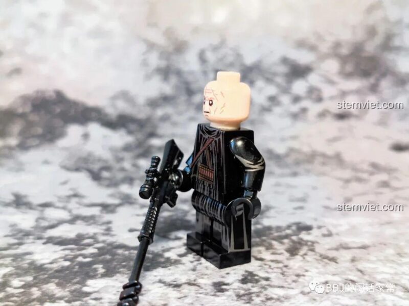 Minifigure Mandalorian 6122, Boba Fett không giáp với súng, đồ chơi lắp ghép chất lượng cao.