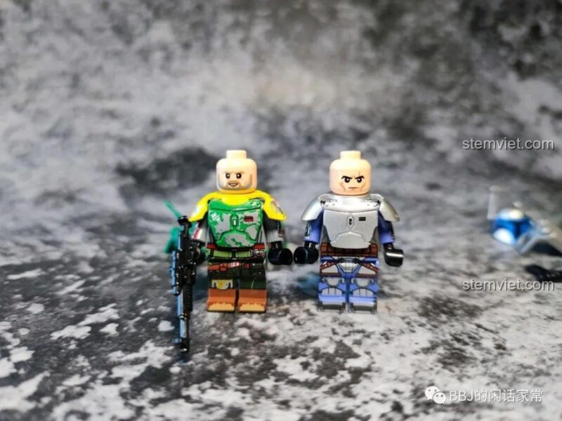 Minifigure Star Wars 6122, Boba Fett và Jango Fett cùng nhau, đồ chơi mô hình chất lượng cao.