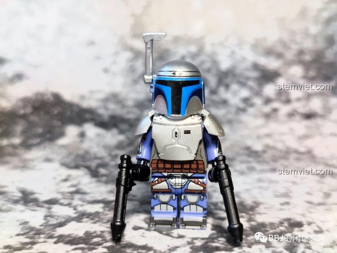 Minifigure Jango Fett từ bộ đồ chơi WM6122, nhân vật Chiến tranh giữa các vì sao chi tiết cao, đồ chơi lắp ghép giá rẻ cho bé trai