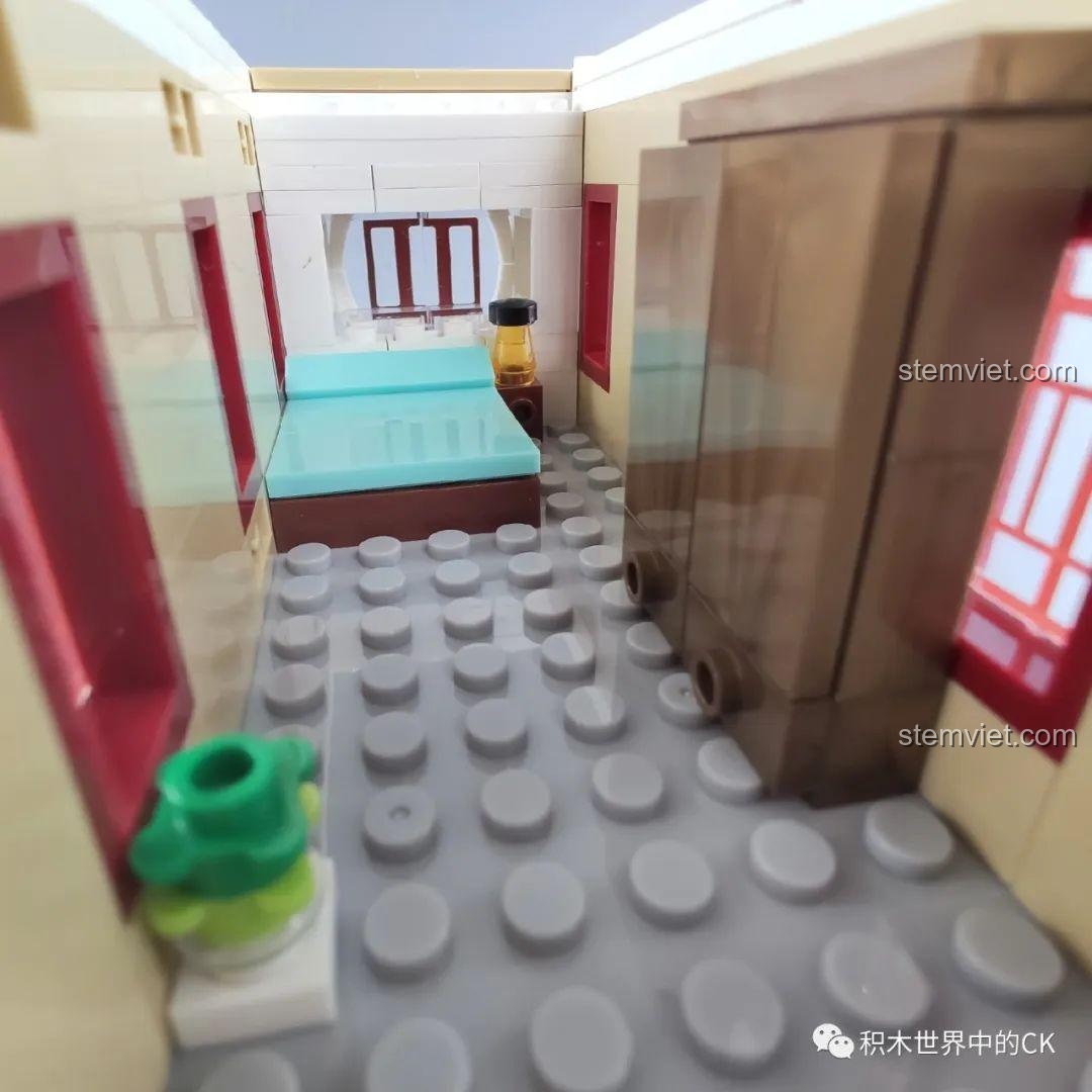 Hộp bộ lắp ghép WOMA C0339 Khu Phố Cổ Qilou, bộ xếp hình 0339, cho bé trai, bé gái 6 tuổi, giá bình dân.