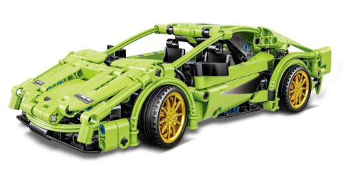 bộ lắp ráp Siêu xe Lamborghini Countach Woma C0918 màu xanh lá, đồ chơi mô hình xe thể thao cho bé trai 6 tuổi, giá tốt