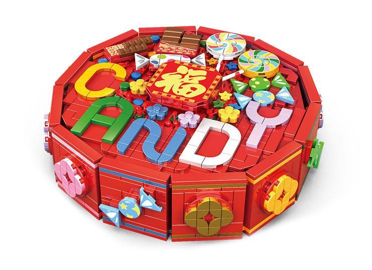 Mô hình bộ lắp ghép Hộp mứt Tết WOMA C9124 cho bé gái 6 tuổi, giá rẻ, một món quà Tết ý nghĩa.