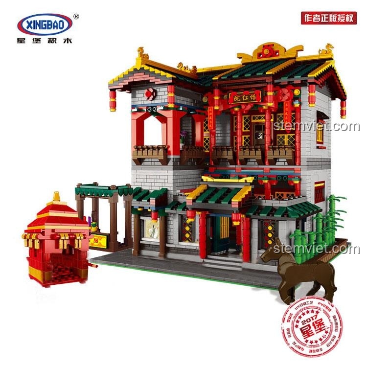Lầu xanh Di Hồng Viện XB01003, bộ lắp ghép chất lượng cao giá tốt.