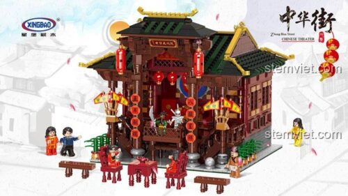 Hộp đồ chơi mô hình XINGBAO XB-01020 Đại Hí Viện Phố Tàu với 3820 mảnh ghép, quà tặng ý nghĩa.
