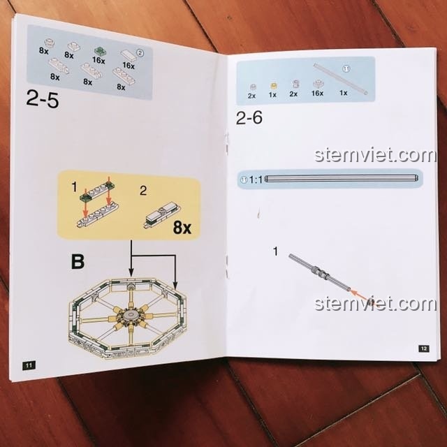 Ảnh thực tế các bộ phận của Vòng quay Mặt trời Xingbao đang được lắp ráp, cho thấy chất lượng chi tiết.