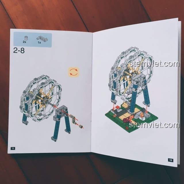Mô hình Vòng quay Mặt trời Xingbao sau khi hoàn thành phần khung, ảnh chụp từ người dùng.