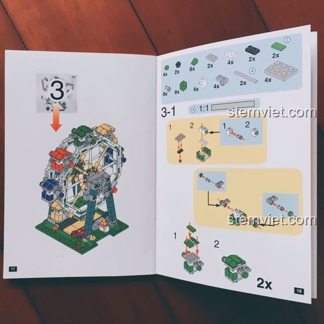Chi tiết các bước lắp cabin và gắn lên Vòng quay Mặt trời Xingbao.