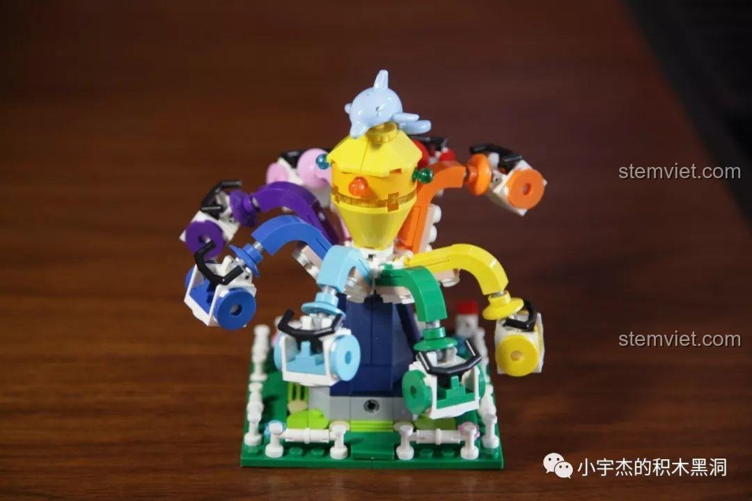 Một góc nhìn khác của bộ lắp ráp Đu quay Bạch tuộc XB-01108.