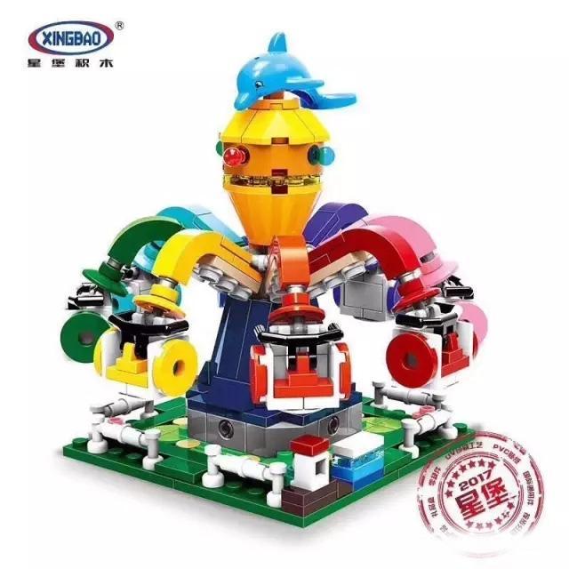 Bộ lắp ráp Vòng quay Bạch tuộc Xingbao XB-01108 cho bé gái 6 tuổi, giá tốt.