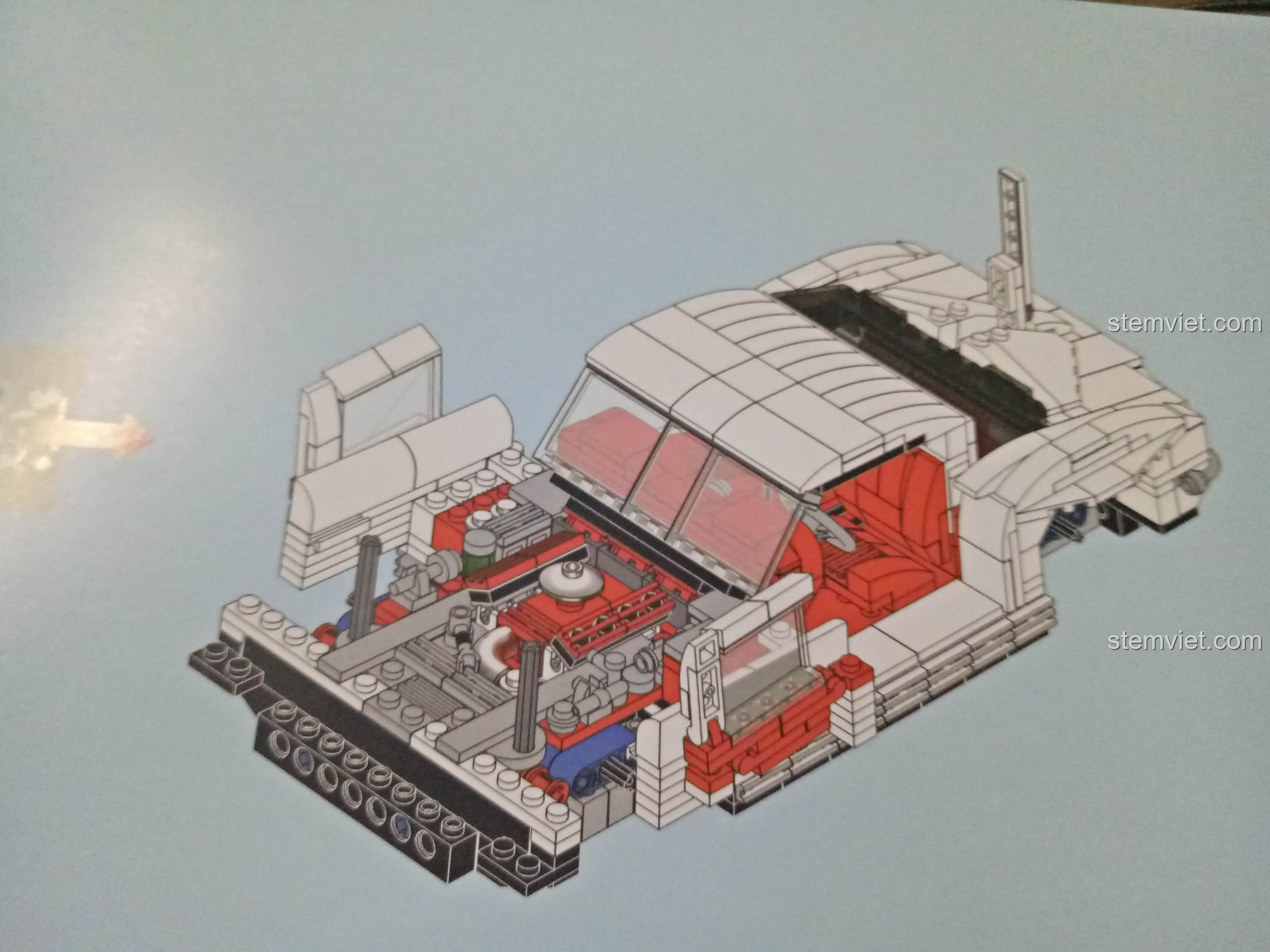 Các túi chi tiết để hoàn thiện phần thân vỏ xe hơi cổ điển trong bộ lắp ráp XB-08003.