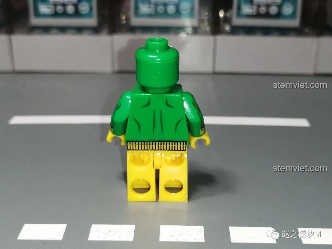 Mặt sau minifigure Speed XINH Minifigure Siêu Anh Hùng, đồ chơi mô hình Minifigure Siêu Anh Hùng.