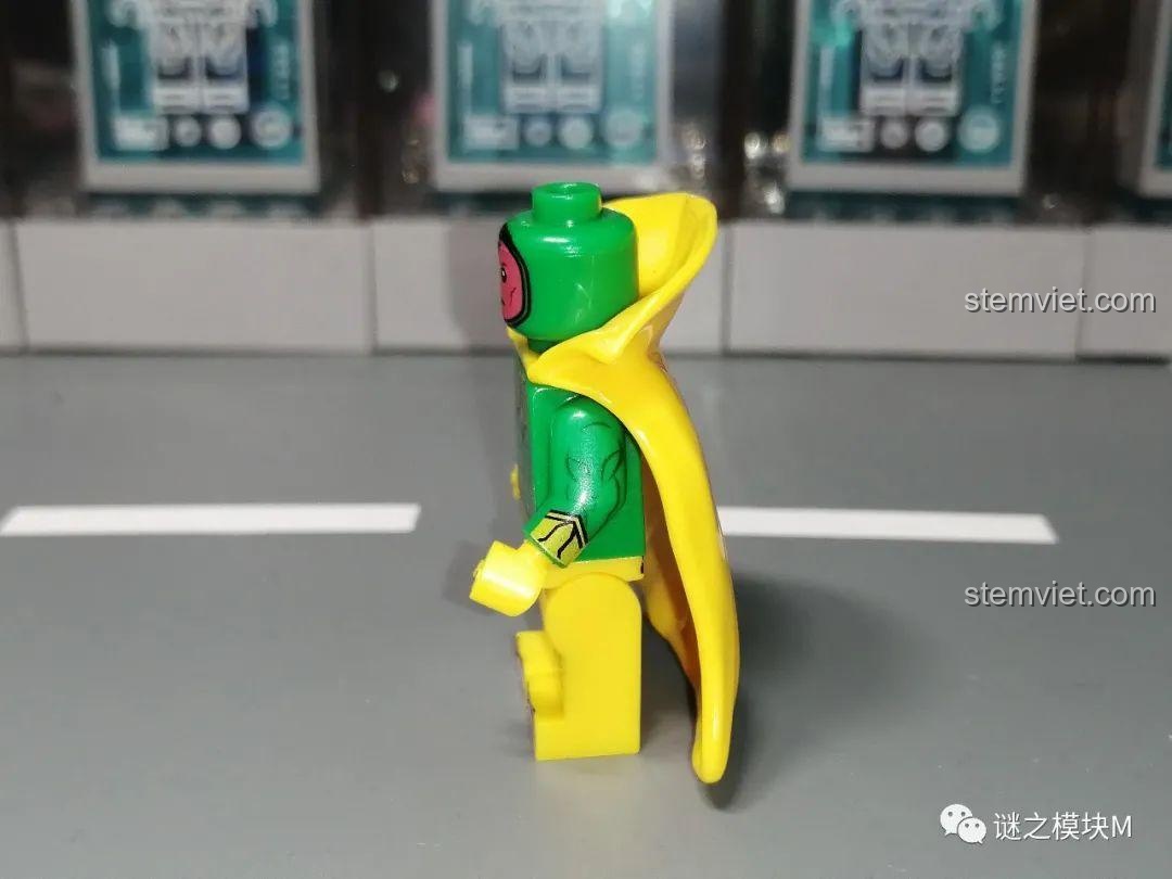 Minifigure Vision từ bộ đồ chơi XINH X0306 Minifigures WandaVision, người máy siêu anh hùng, giá hời.