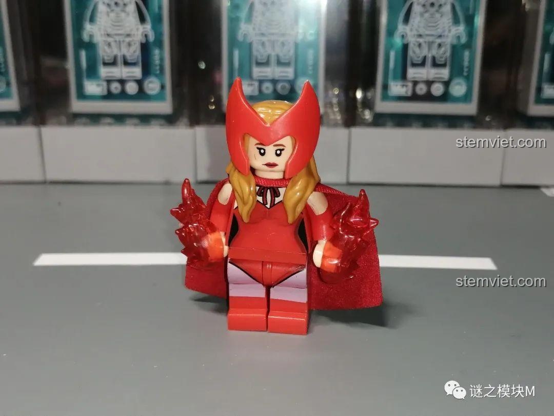 Mặt sau minifigure Quicksilver XINH X0306, bộ đồ chơi Minifigures Marvel, chất lượng đảm bảo, đáng mua.