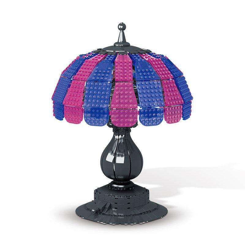 Bộ lắp ghép XMORK 031023 Đèn Bàn Bán Nguyệt Cổ Điển có đèn LED, thiết kế retro, phù hợp cho bé trai và bé gái 6 tuổi, giá tốt