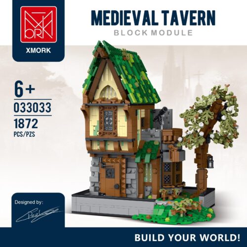 Đồ chơi mô hình XMORK 033033 Quán Rượu Thời Trung Cổ 1872 mảnh ghép, kiến trúc tinh xảo, phù hợp cho bé trai và bé gái 6 tuổi, giá tốt