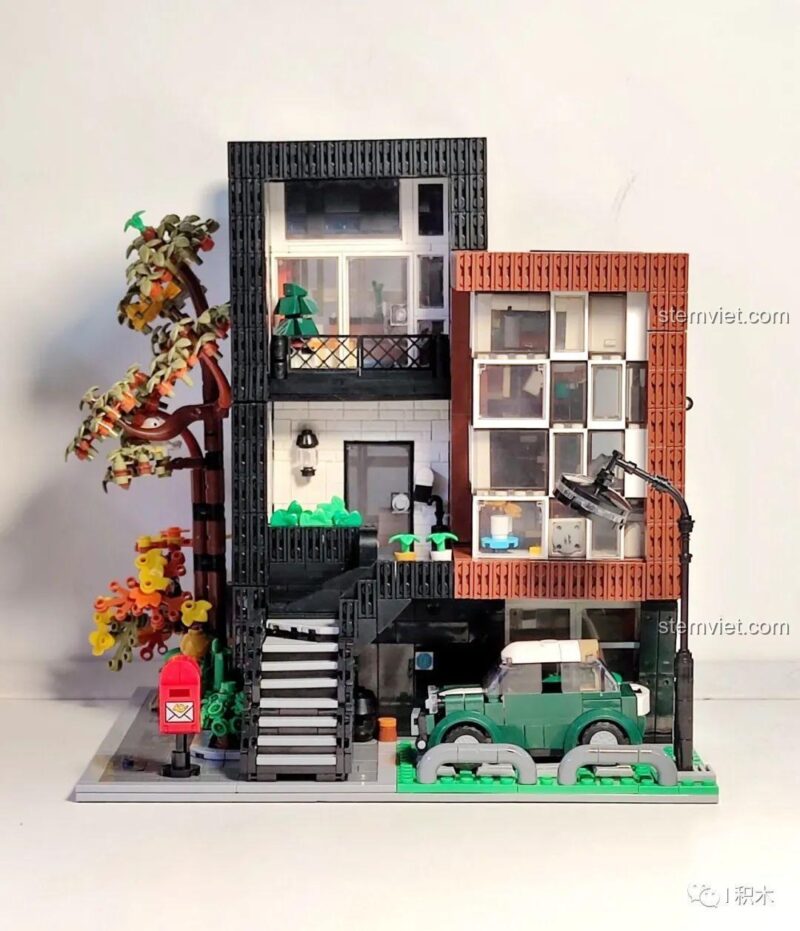 Biệt thự 'HEA-ON-JEA' và chiếc xe mini, một sự kết hợp hoàn hảo.
