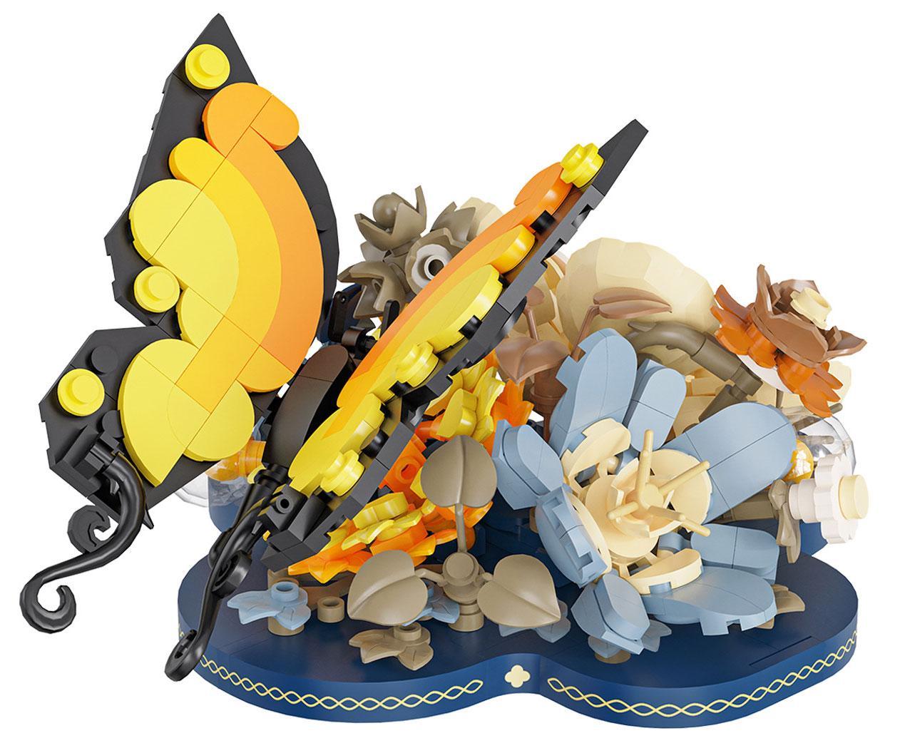 bộ lắp ghép Mô hình Bướm Hoa Yes! Brick 2161, đồ chơi lắp ráp cho bé gái 6 tuổi, giá tốt, thiết kế độc đáo