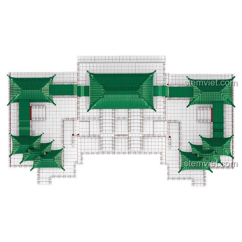 Đồ chơi mô hình Kiến trúc cổ Trung Hoa LZ8203, tái hiện Cung Đại Minh hùng vĩ.