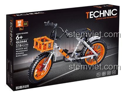 Hộp sản phẩm đồ chơi lắp ghép xe đạp Technic Zhe Gao QL0444, 318 chi tiết.