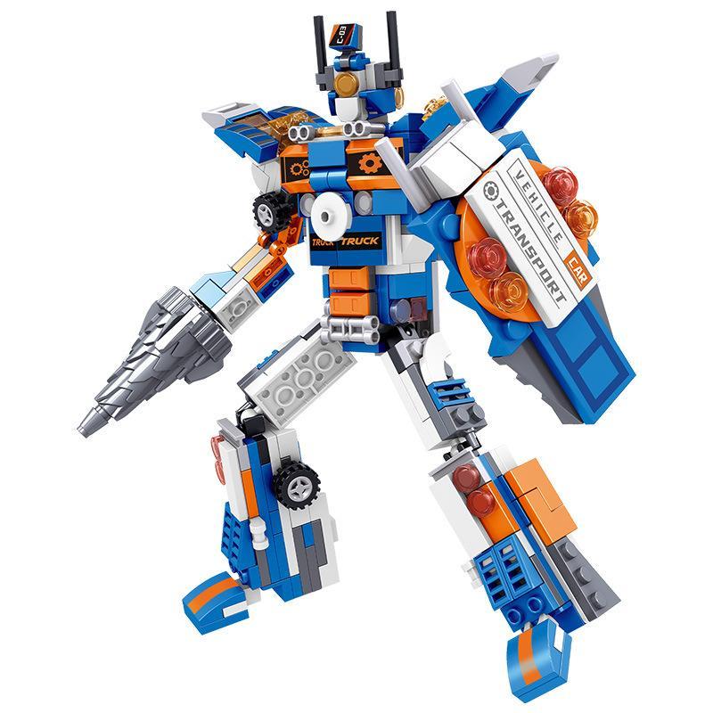 Robot Cứu Hộ Cực Địa ZHEGAO 912020 đồ chơi mô hình cho bé trai 6 tuổi, biến hình linh hoạt, chất lượng cao