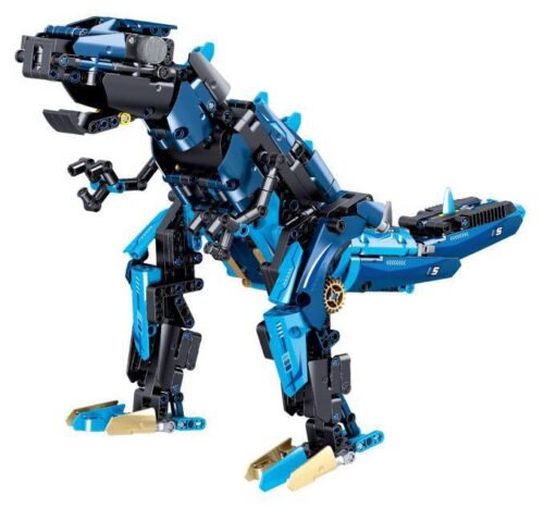 Hộp sản phẩm bộ đồ chơi ZHEGAO 941022, mô hình Xe Đua Khủng Long 3 trong 1 với 1287 chi tiết, giá tốt.