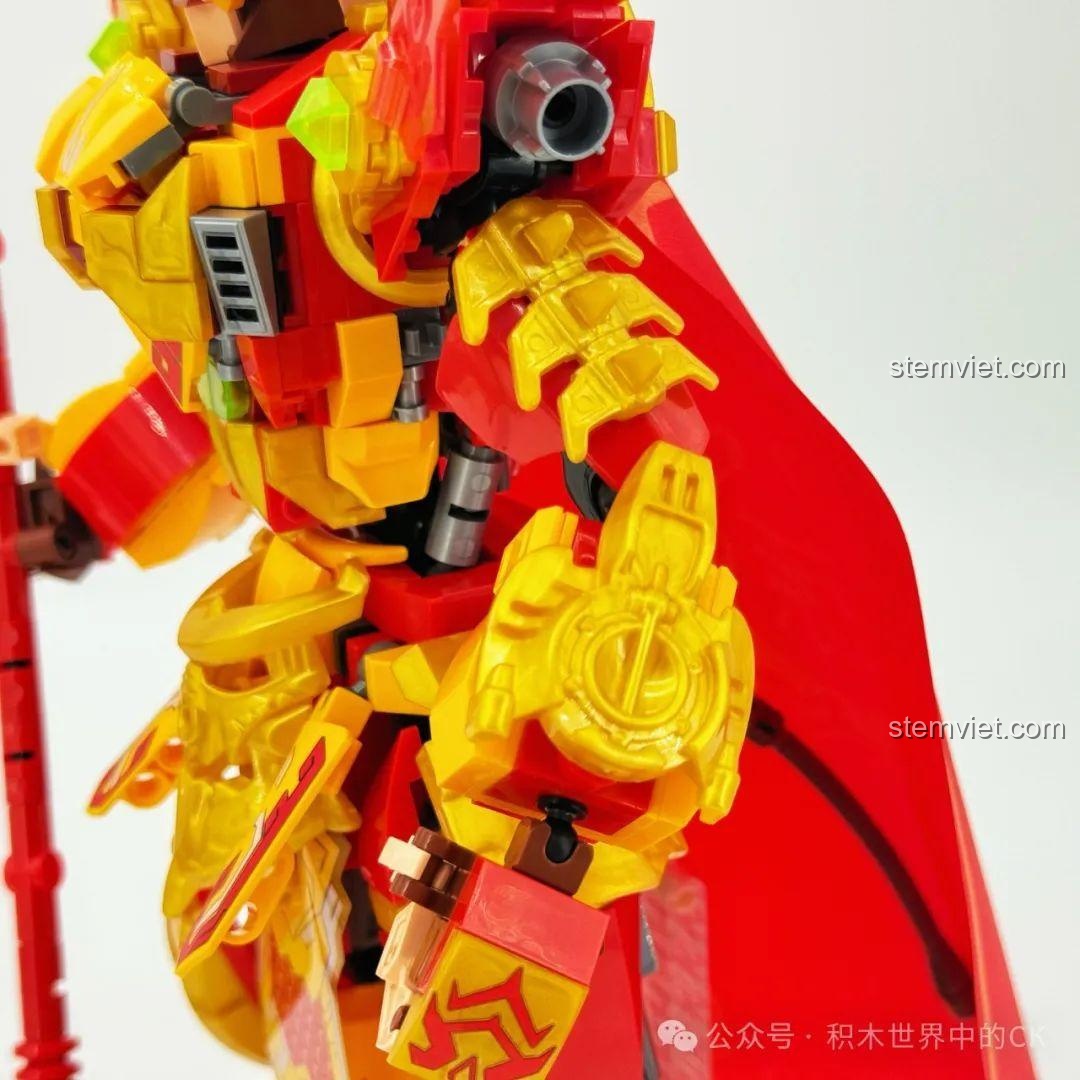 Chi tiết đế trưng bày của mô hình Mỹ Hầu Vương Cơ Giáp Tề Thiên Đại Thánh ZHEGAO GZ2027. Đồ chơi lắp ghép Robot Tôn Ngộ Không 27 chất lượng cao giá tốt.