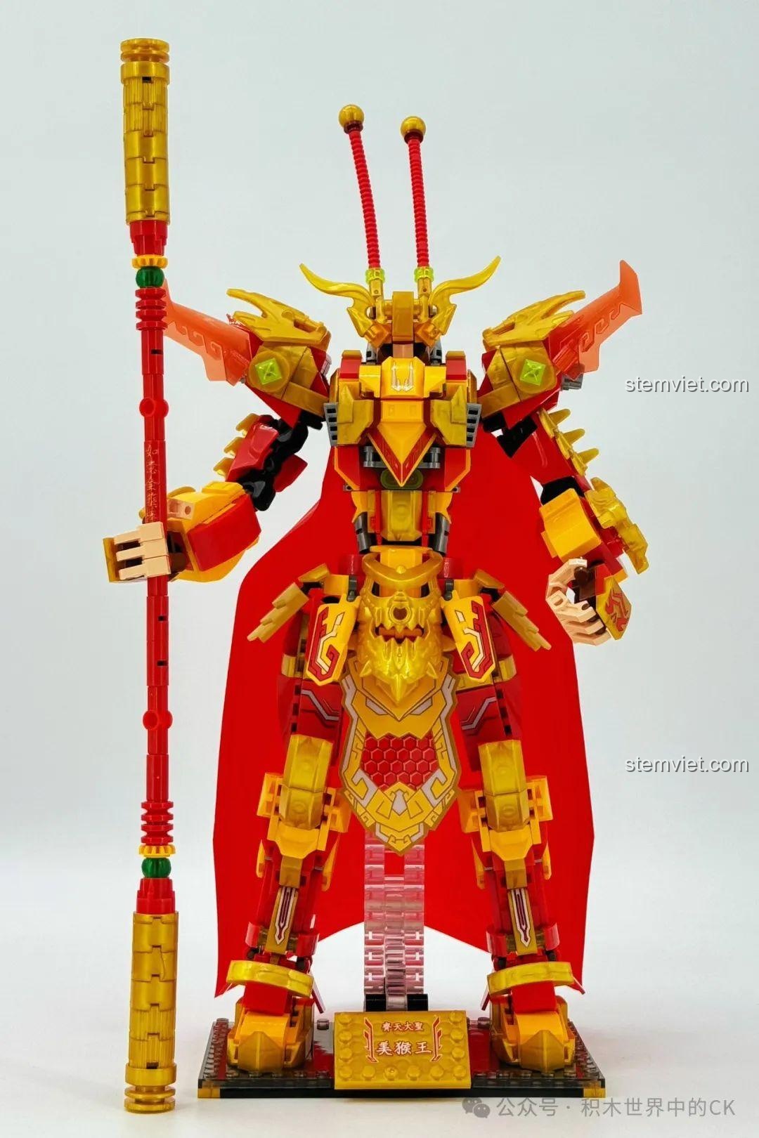 Chi tiết vai của mô hình Mỹ Hầu Vương Cơ Giáp Tề Thiên Đại Thánh ZHEGAO GZ2027. Bộ xếp hình Mỹ Hầu Vương Cơ Giáp Tề Thiên Đại Thánh cho trẻ em trên 6 tuổi.