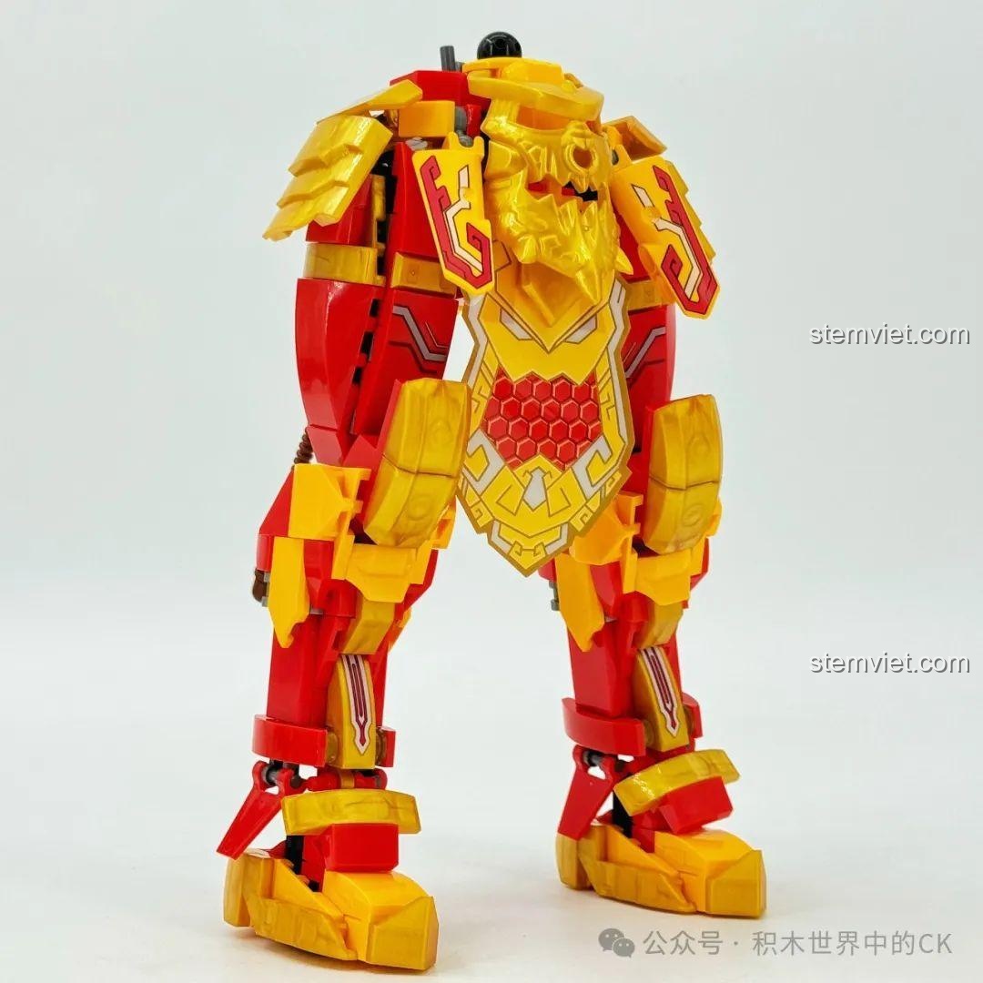 Phần thân dưới đã hoàn thiện của bộ lắp ghép Mỹ Hầu Vương Cơ Giáp Tề Thiên Đại Thánh ZHEGAO GZ2027. Trải nghiệm ZHEGAO 27 Chiến binh Tôn Ngộ Không.