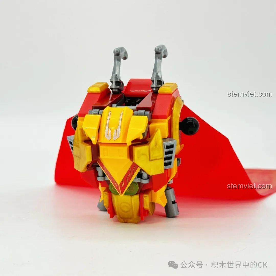 Phần thân của mô hình ZHEGAO GZ2027 Mỹ Hầu Vương Cơ Giáp, áo choàng đỏ nổi bật, đồ chơi xây dựng chất lượng cao