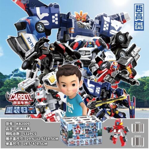 Bộ lắp ráp robot biến hình Hello Carbot: Trọng Trang Quy Lai ZHEGAO KB2009, đồ chơi lắp ráp robot biến hình cho bé trai 6 tuổi, chất lượng cao, giá tốt.