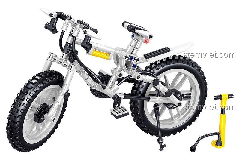 Bộ tứ xe đạp địa hình lắp ráp Zhegao QL0443-QL0446, đồ chơi mô hình xe đạp Technic cho bé trai 6 tuổi.