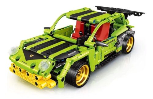 Mô hình xe đua ZHEGAO QL0467 911 GT2 RS màu xanh lá nổi bật. bộ lắp ráp Xe Đua 911 GT2 RS giá rẻ cho bé trai 6 tuổi.